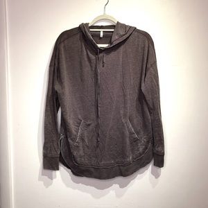 Z Supply Hooded Sweatshirt Heathered Purple Size Small